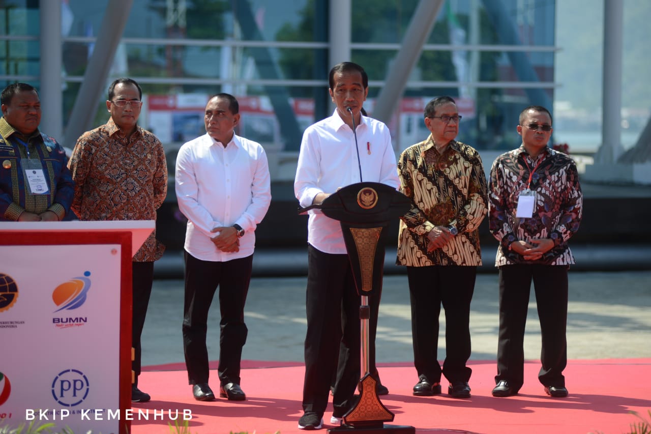 Presiden Jokowi Resmikan Pelabuhan Sibolga Independensi