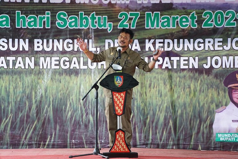 Mentan Syl Panen Dan Serap Ton Gabah Petani Jombang Independensi