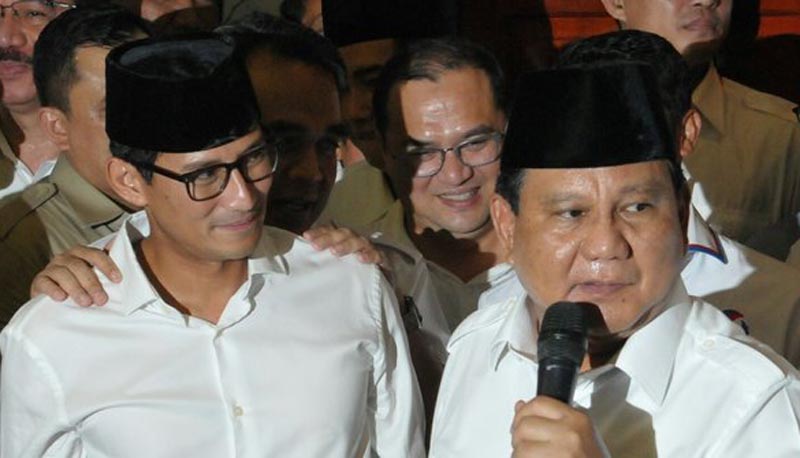 Prabowo Subianto-Sandiaga Uno. 