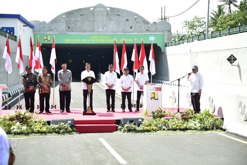 Presiden Jokowi Resmikan Underpas YIA, Yogjakarta Memiliki Underpass ...