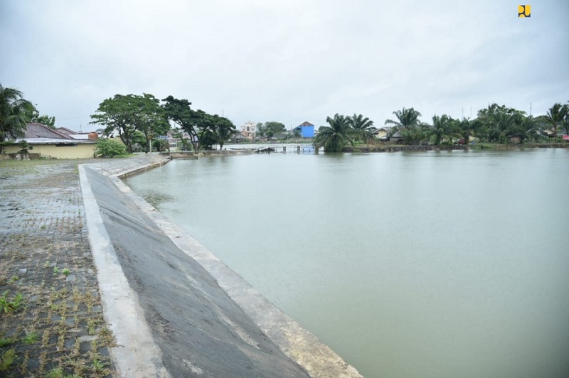 Kementerian PUPR Rampungkan Pembangunan Dua Kolam Retensi Dan Normalisasi Sungai Bendung Untuk