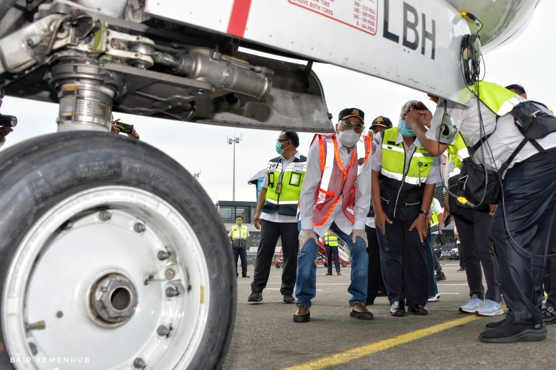 Menhub Tinjau Pelaksanaan Ramp Check Di Bandara Soekarno Hatta ...