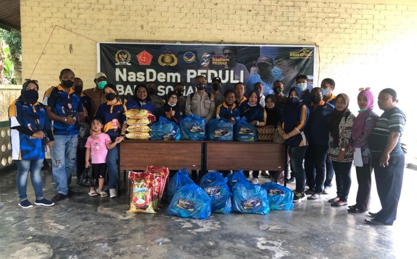 paket sembako disiapkan Partai NasDem dan Sahabat Rico Sio untuk membantu para korban bencana alam di Kota Sorong