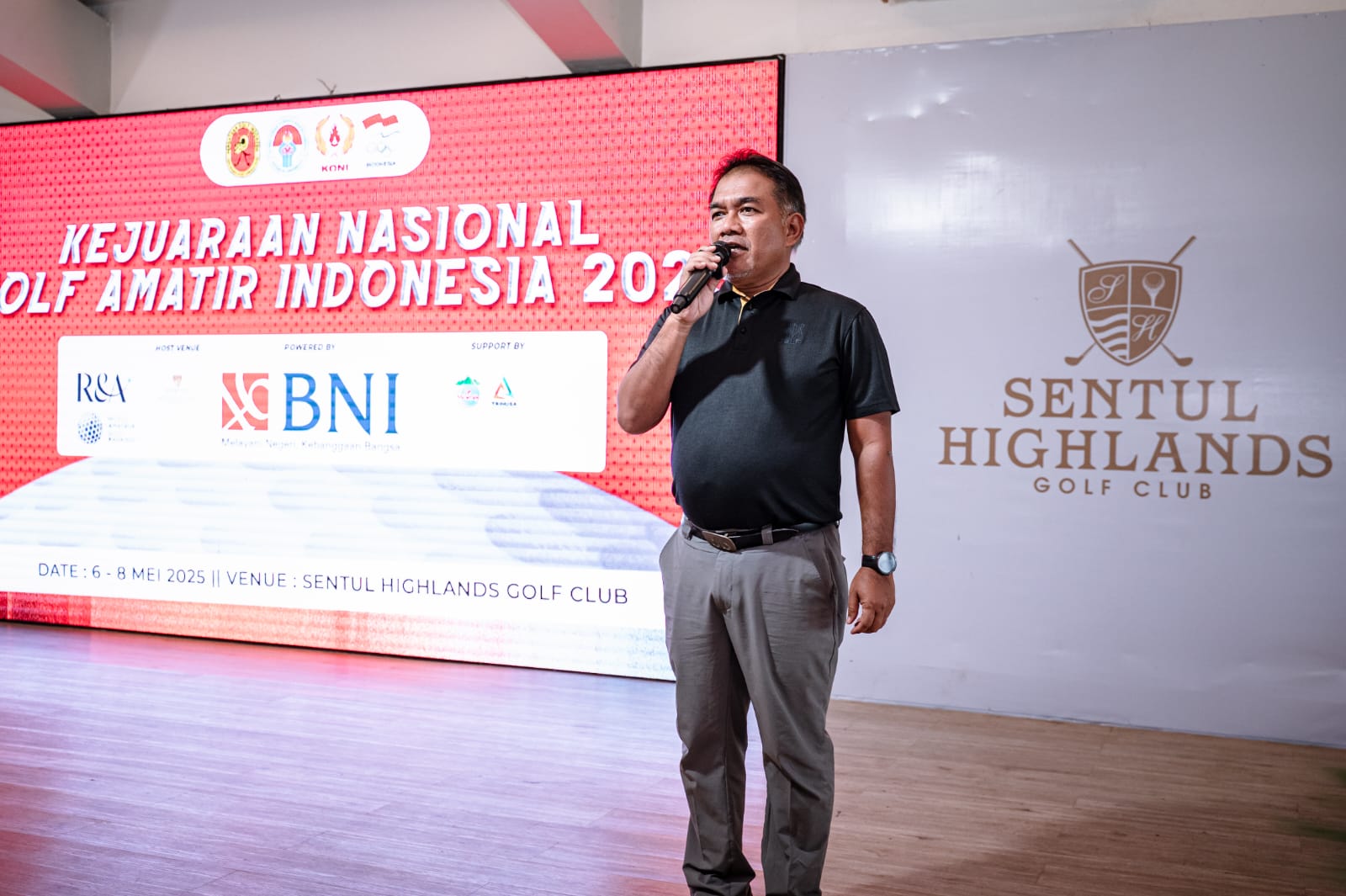 Ketua Panitia Penyelenggara Kejurnas Golf Amatir 2025, Rinaldi Marcellak. (Foto: Dokumentasi PB PGI)
