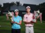 Randy Arbenata Mohammad Bintang (kanan) Juara Divisi Putra Kejurnas Golf Amatir ke 24.