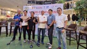 Ketua Pengprov PGI Jawa Barat, Sirod Zudin (keempat kiri), dalam peluncuran OJAO 2025 di Topgolf Premier, Jakarta, Selasa (10//6/2025) sore.