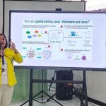 Pemberian edukasi kesehatan tentang bahaya merokok cegah kanker sejak dini.