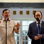 Menhan Sjafrie Sjamsoeddin dan Surya Paloh Bahas Persatuan Bangsa