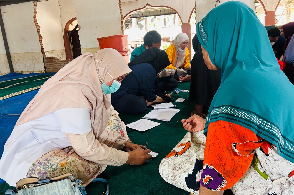 Pelayanan Kesehatan Gratis di Gampong Meunasah Lhok.